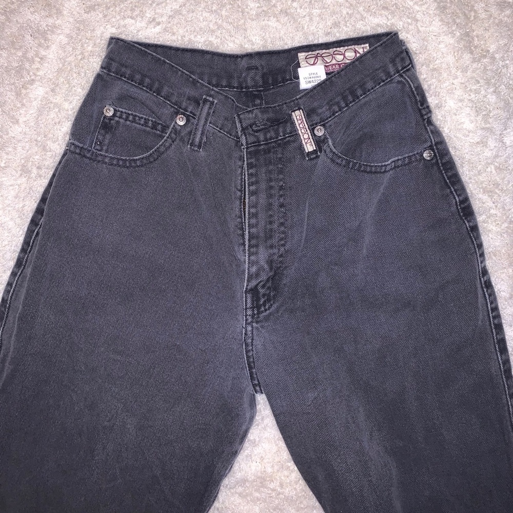 Authentic vintage grey mom jeans